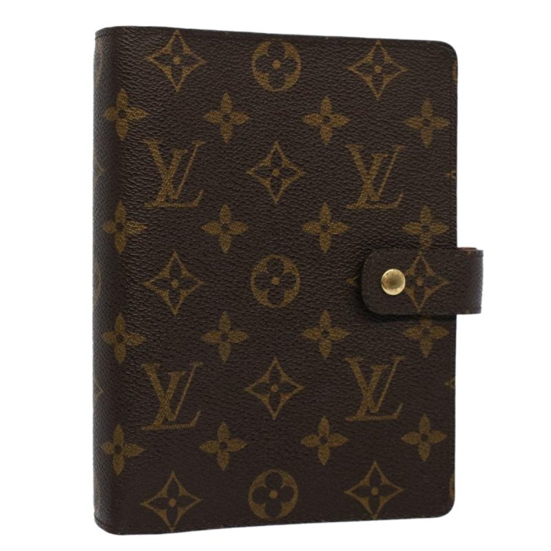 Louis Vuitton Monogram Agenda MM Day Planner Cover R20105  50297