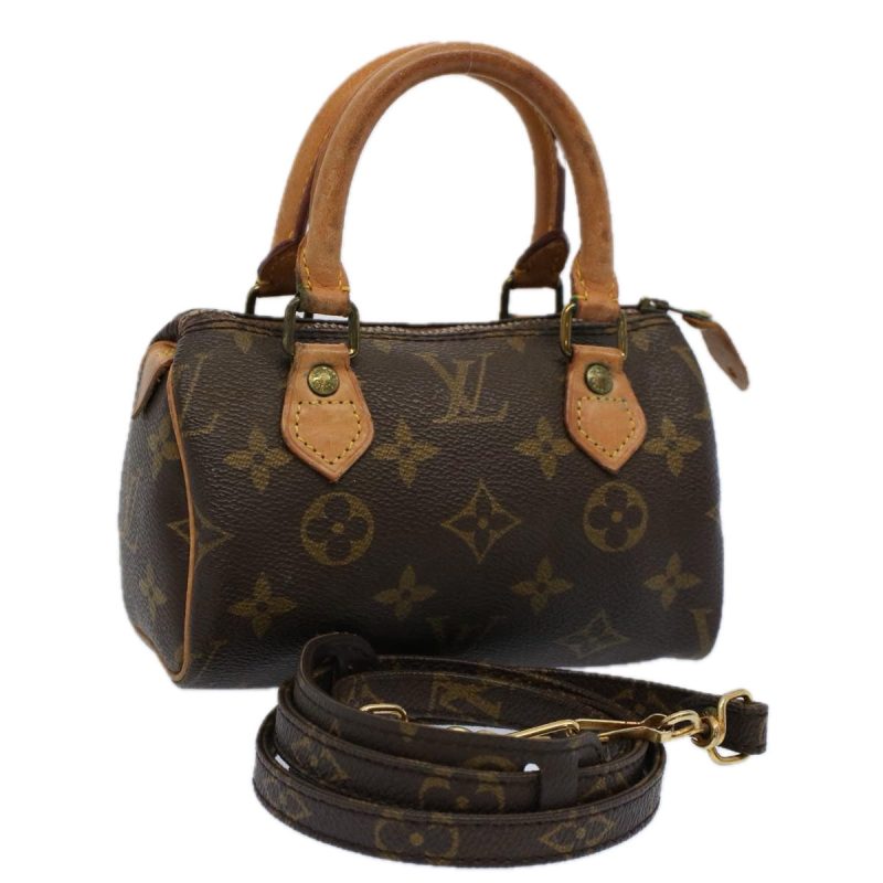 Louis Vuitton Monogram Mini Speedy Hand Bag Vintage M41534  55003
