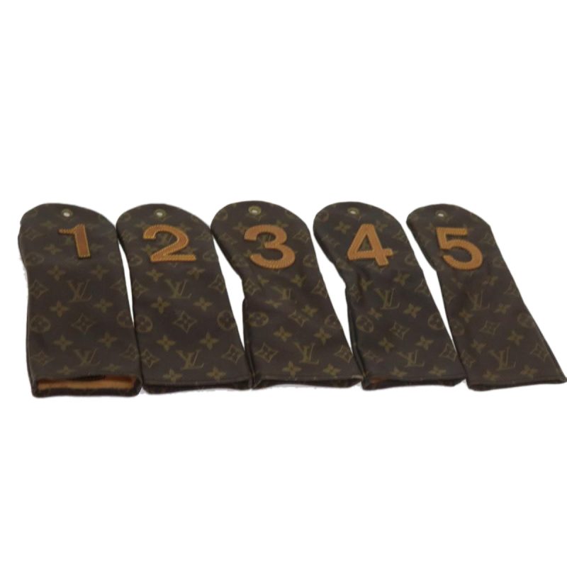Louis Vuitton Monogram Golf Head Cover Pouch No.1,2,3,4,5 5Set  56157