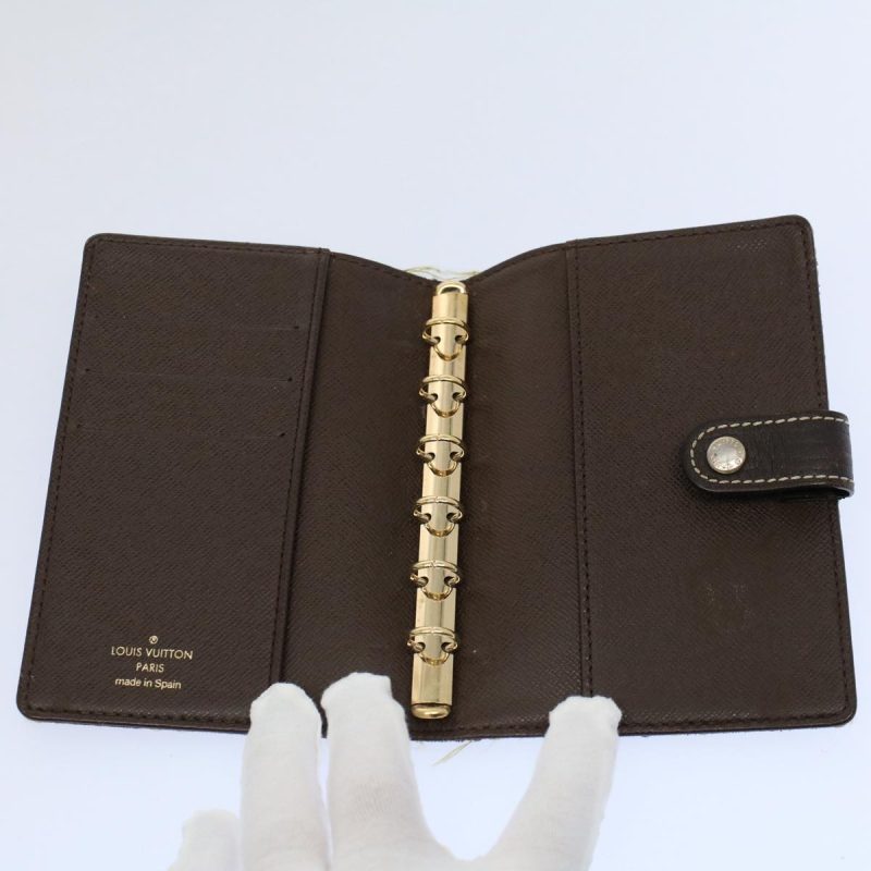 Louis Vuitton Mini Lin Agenda PM Day Planner Cover Ebene R20916  56792 - Image 10