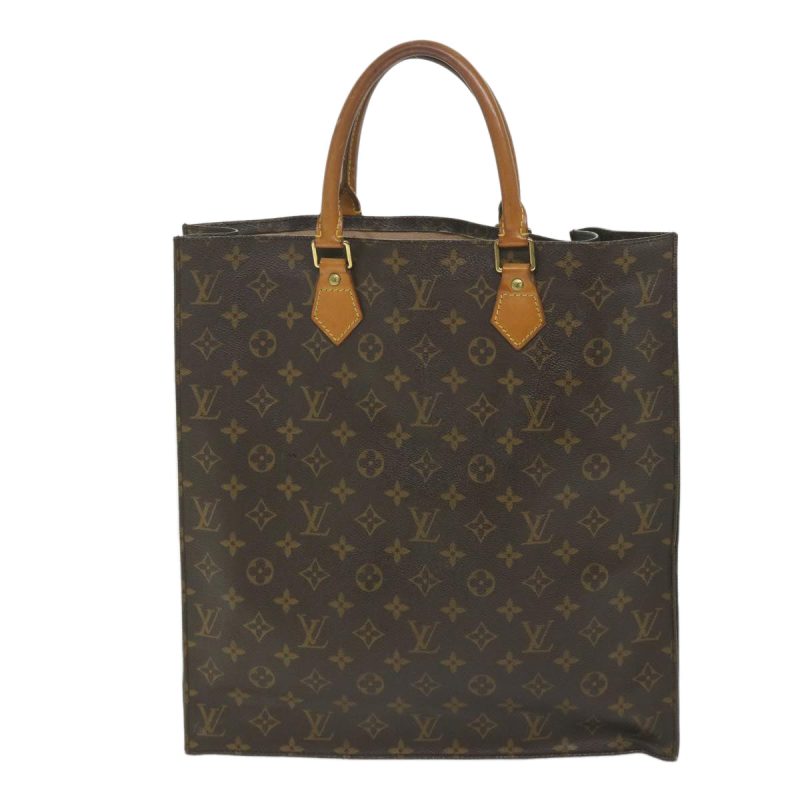 Louis Vuitton Monogram Sac Plat Hand Bag M51140  56866 - Image 2