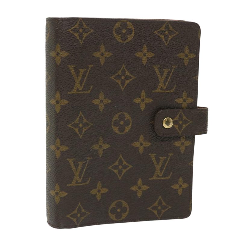 Louis Vuitton Monogram Agenda MM Day Planner Cover R20105  57560