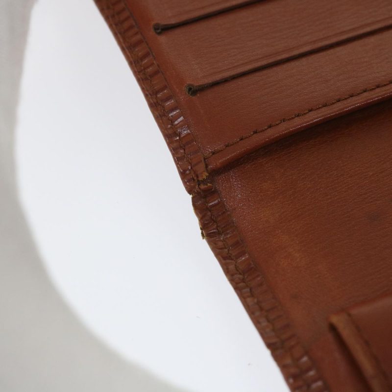 Louis Vuitton Epi Porte Tresor International Long Wallet Brown M63388 Auth 57858 - Image 9