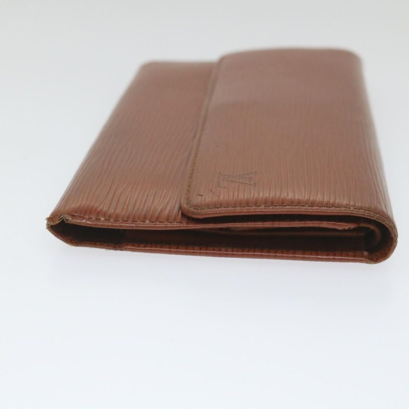 Louis Vuitton Epi Porte Tresor International Long Wallet Brown M63388 Auth 57858 - Image 3