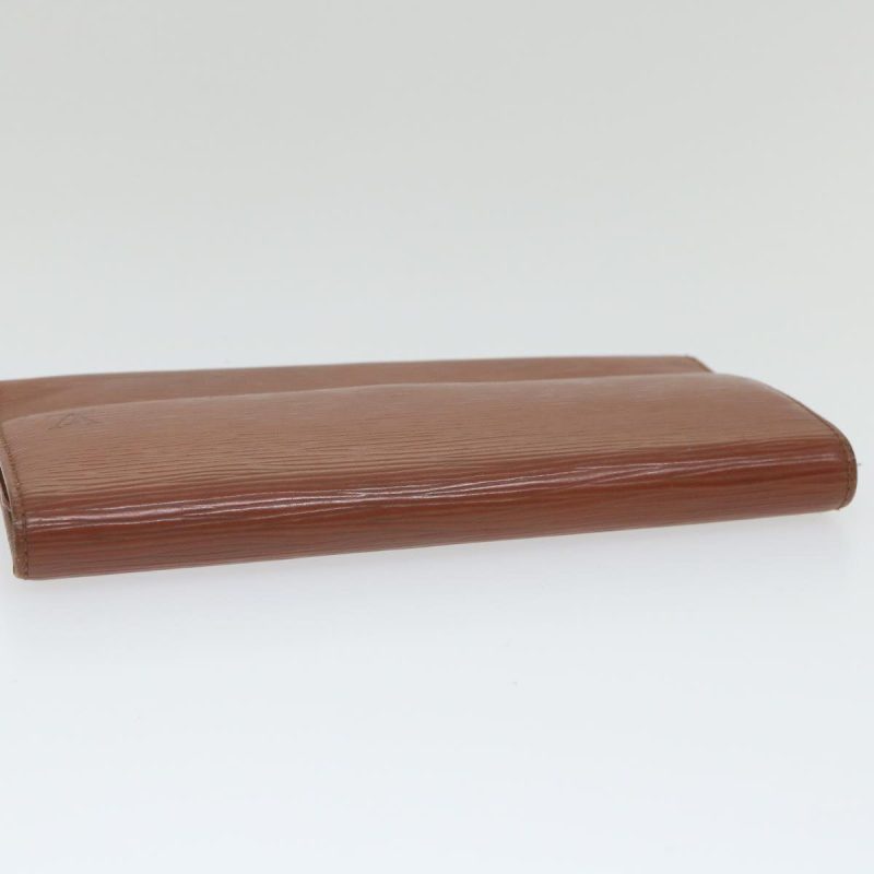 Louis Vuitton Epi Porte Tresor International Long Wallet Brown M63388 Auth 57858 - Image 5