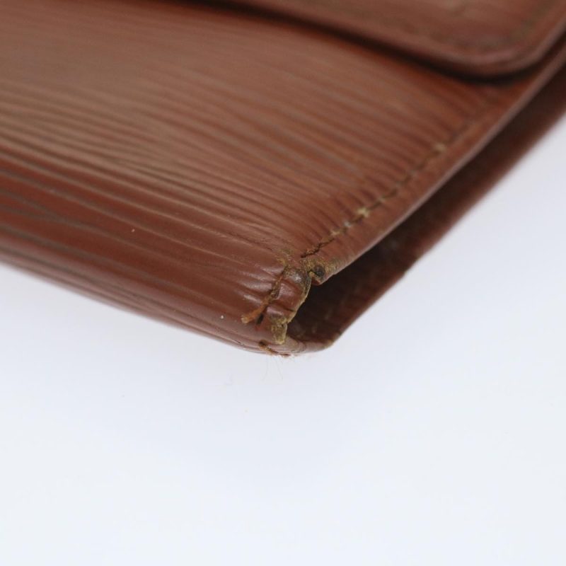 Louis Vuitton Epi Porte Tresor International Long Wallet Brown M63388 Auth 57858 - Image 7