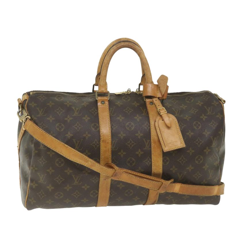 Louis Vuitton Monogram Keepall Bandouliere 45 Boston Bag M41418  58391