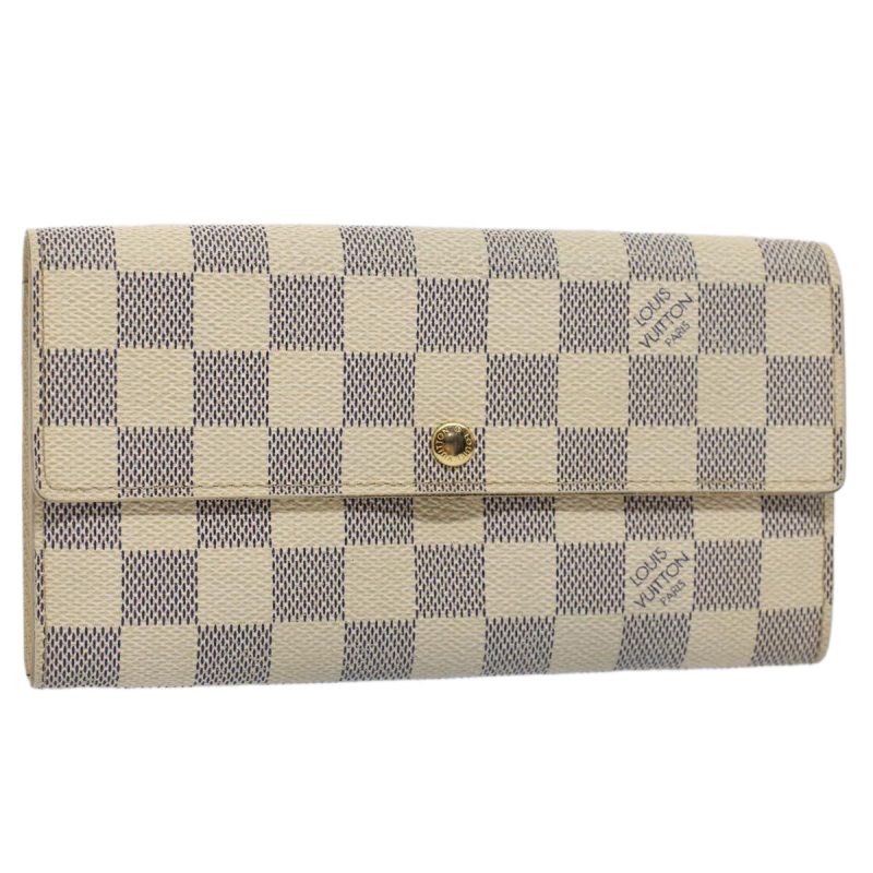 Louis Vuitton Damier Azur Portefeuille Sarah Long Wallet N63208  58447