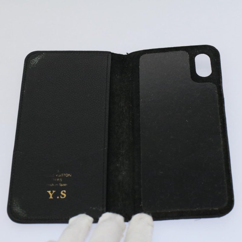 Louis Vuitton Monogram Empreinte iPhone 13 Max Case Noir M63586  58682 - Image 10