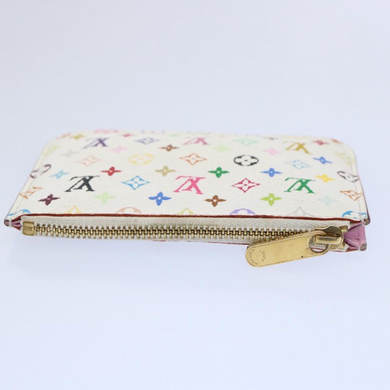 Louis Vuitton Multicolor Pochette Cles NM Coin Purse White M93734  58968 - Image 5