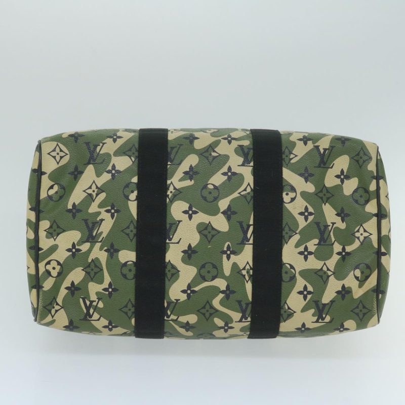 Louis Vuitton Camouflage Takashi Murakami Speedy 35 Hand Bag M95773 Auth 59356A - Image 5