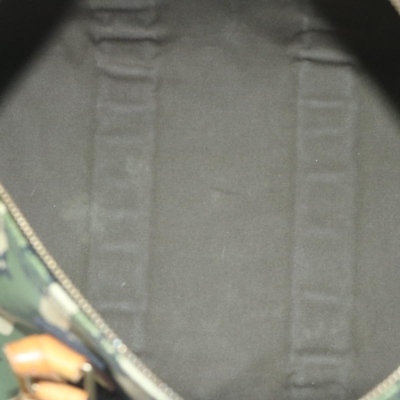 Louis Vuitton Camouflage Takashi Murakami Speedy 35 Hand Bag M95773 Auth 59356A - Image 10