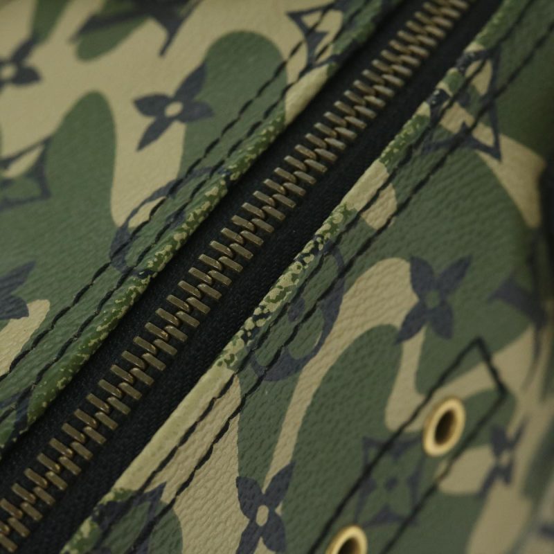 Louis Vuitton Camouflage Takashi Murakami Speedy 35 Hand Bag M95773 Auth 59356A - Image 7