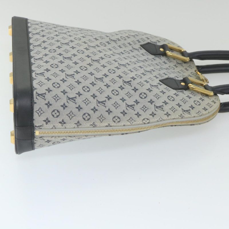 Louis Vuitton Monogram Mini Alma Haut Hand Bag Blue M92202  59516 - Image 3