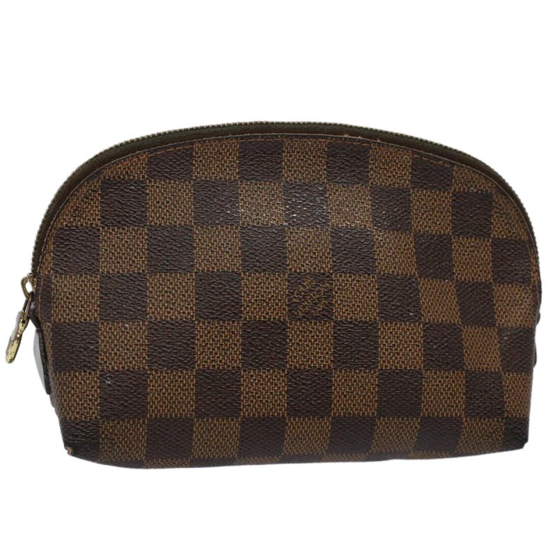 Louis Vuitton Damier Ebene Pochette Cosmetic PM Pouch N47516  59535