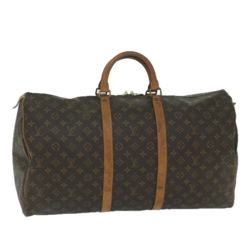 Louis Vuitton Monogram Keepall 55 Boston Bag M41424  59543