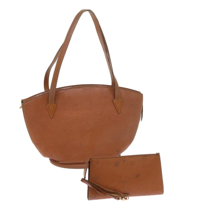 Louis Vuitton Epi Saint Jacques Shopping Shoulder Bag Brown M52263 Auth 59634
