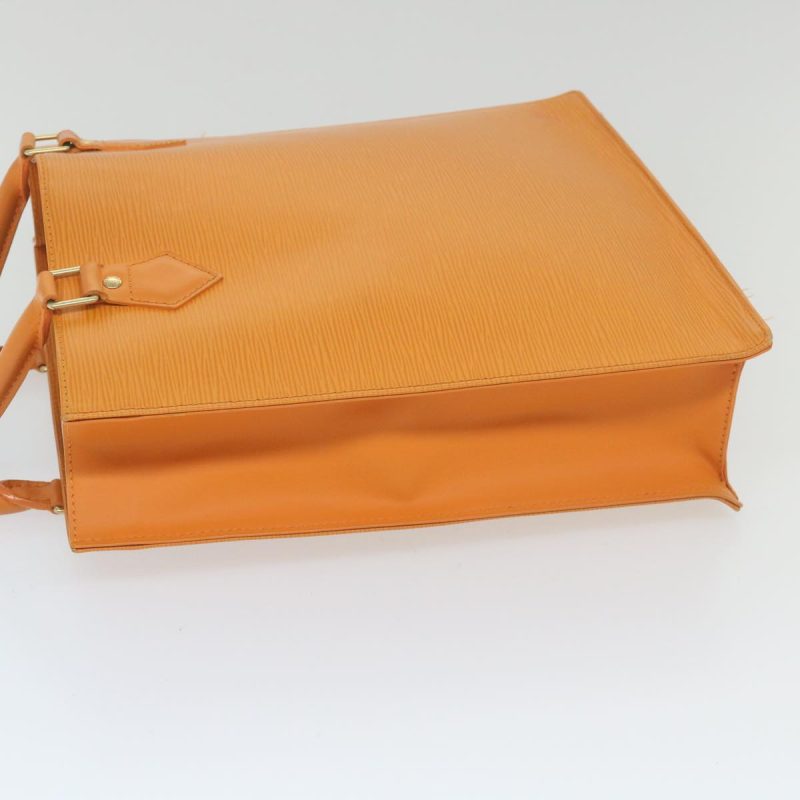 Louis Vuitton Epi Sac Plat PM Hand Bag Orange Mandarin M5274H  59637 - Image 4