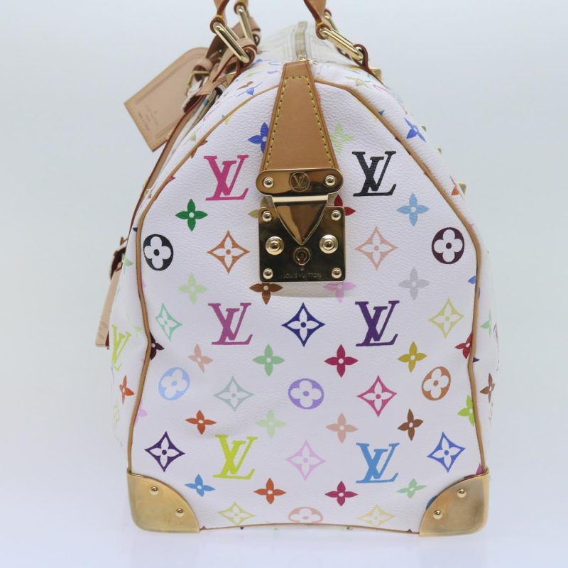 Louis Vuitton Monogram Multicolor Keepall 45 Bag White M92641  59685S - Image 3