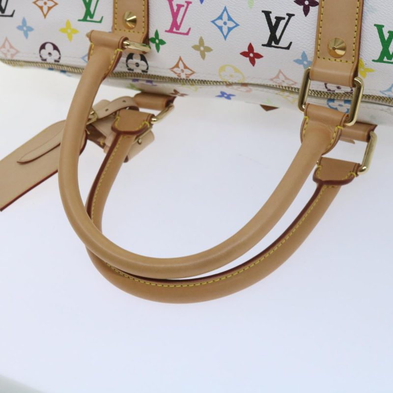 Louis Vuitton Monogram Multicolor Keepall 45 Bag White M92641  59685S - Image 7