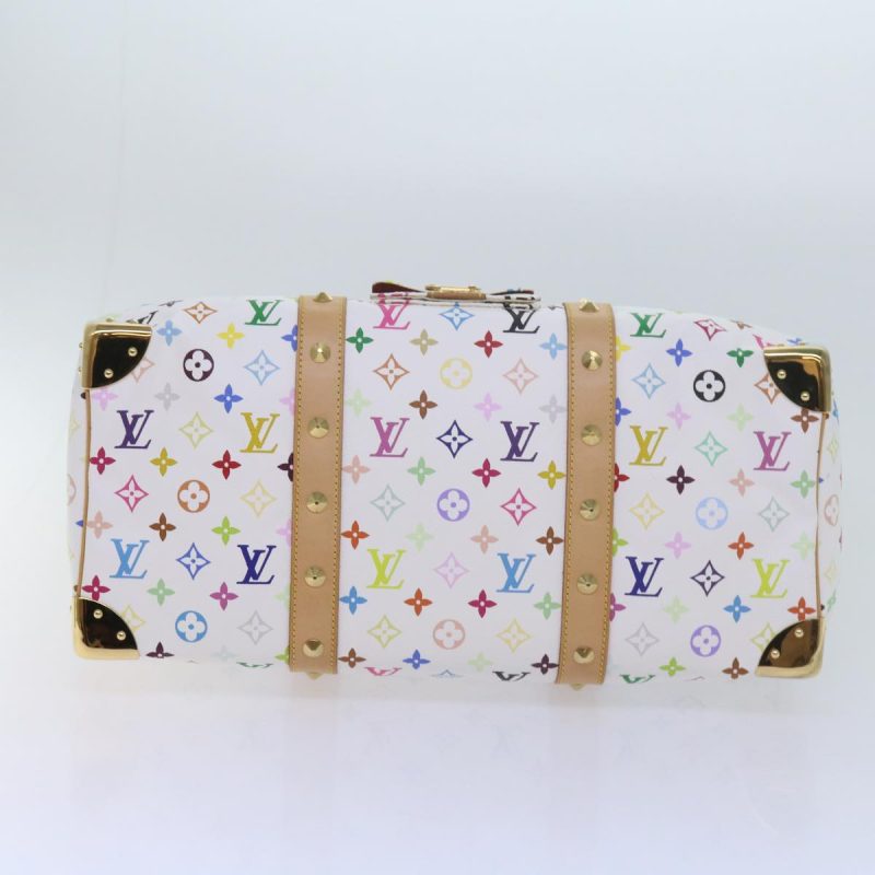 Louis Vuitton Monogram Multicolor Keepall 45 Bag White M92641  59685S - Image 5