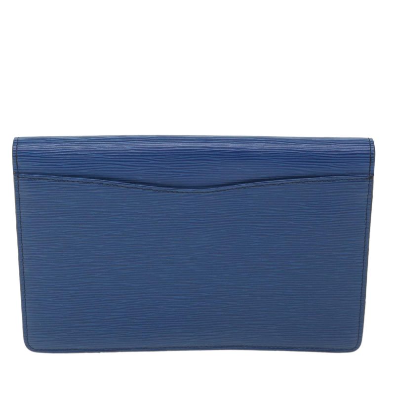 Louis Vuitton Epi Montaigne 27 Clutch Bag Blue M52655  59776 - Image 2