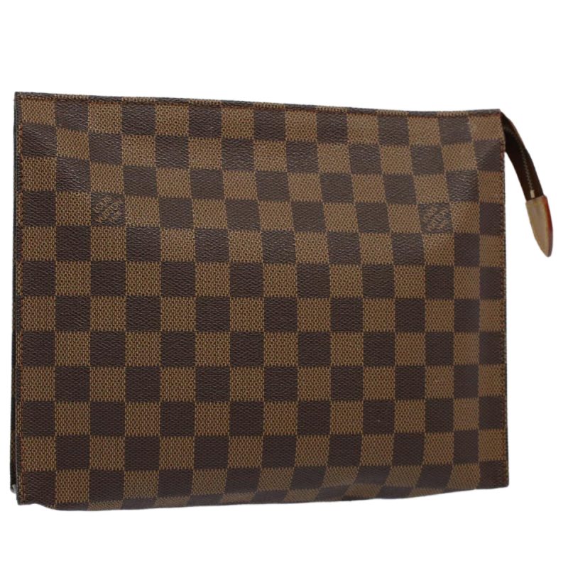 Louis Vuitton Damier Ebene Poche Toilette 26 Pouch N47543  59783