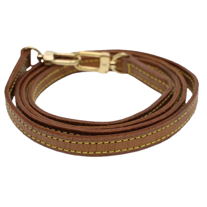 Louis Vuitton Shoulder Strap Leather 44.5"" Beige  59784 - Image 3
