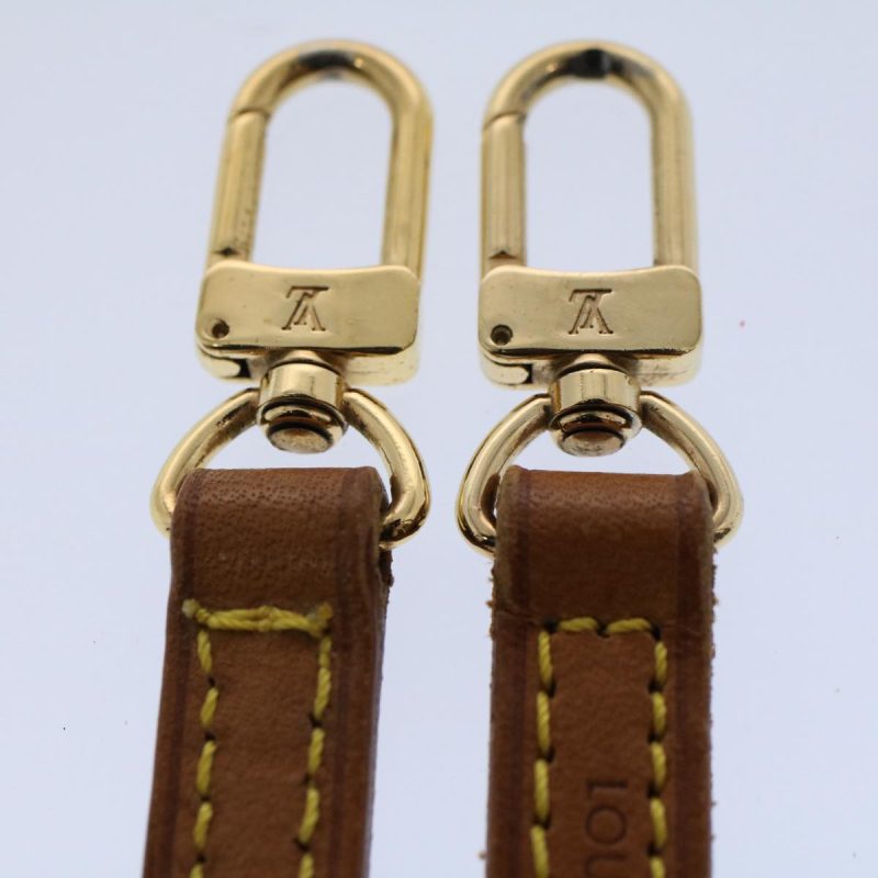 Louis Vuitton Shoulder Strap Leather 44.5"" Beige  59784 - Image 7