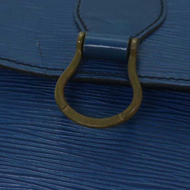 Louis Vuitton Epi Saint Cloud GM Shoulder Bag Blue M52195  59795 - Image 9