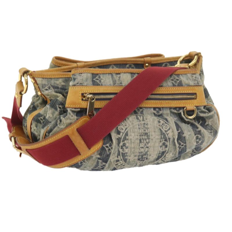 Louis Vuitton Monogram Denim Porte Epaul Rey MM Bag Blue M95334  59862A