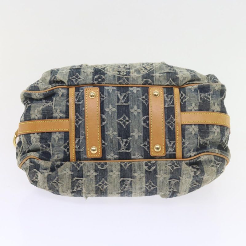 Louis Vuitton Monogram Denim Porte Epaul Rey MM Bag Blue M95334  59862A - Image 5
