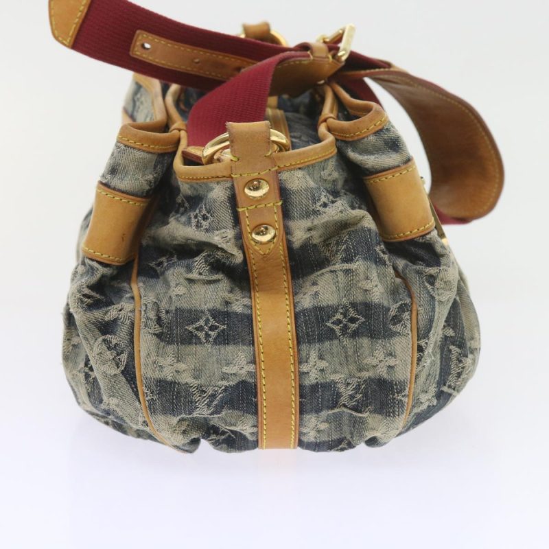 Louis Vuitton Monogram Denim Porte Epaul Rey MM Bag Blue M95334  59862A - Image 4