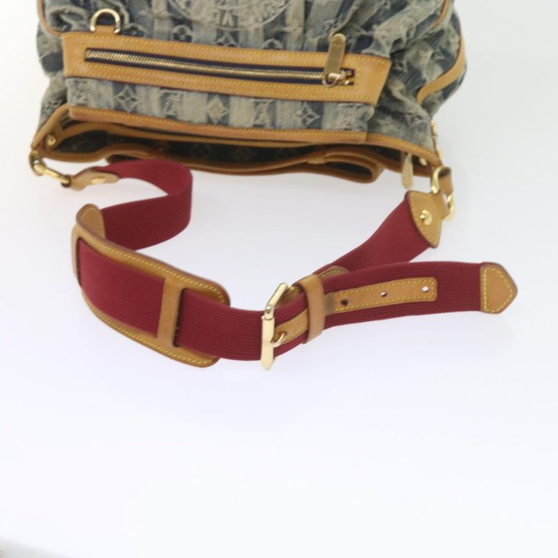 Louis Vuitton Monogram Denim Porte Epaul Rey MM Bag Blue M95334  59862A - Image 7