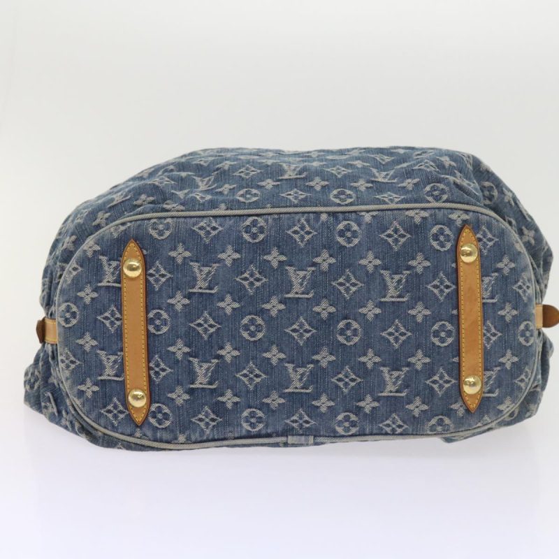 Louis Vuitton Monogram Denim XL Shoulder Bag Blue M95515  59905A - Image 6