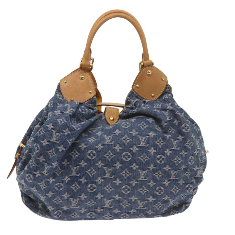 Louis Vuitton Monogram Denim XL Shoulder Bag Blue M95515  59905A - Image 2