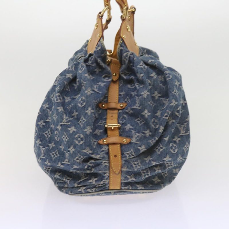 Louis Vuitton Monogram Denim XL Shoulder Bag Blue M95515  59905A - Image 3
