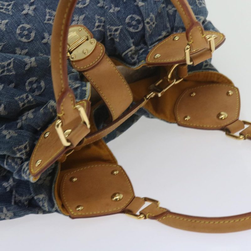 Louis Vuitton Monogram Denim XL Shoulder Bag Blue M95515  59905A - Image 7