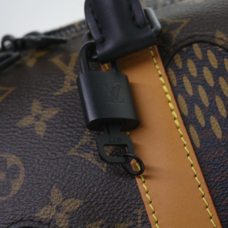 Louis Vuitton Damier Ebene Giant Keepall Bandouliere 50 Bag N40360 Auth 59906S - Image 9
