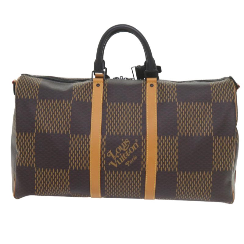 Louis Vuitton Damier Ebene Giant Keepall Bandouliere 50 Bag N40360 Auth 59906S - Image 2