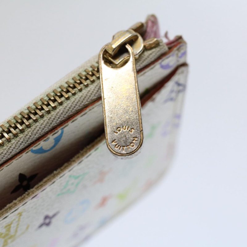 Louis Vuitton Multicolor Pochette Cles NM Coin Purse White M93734  59937 - Image 7