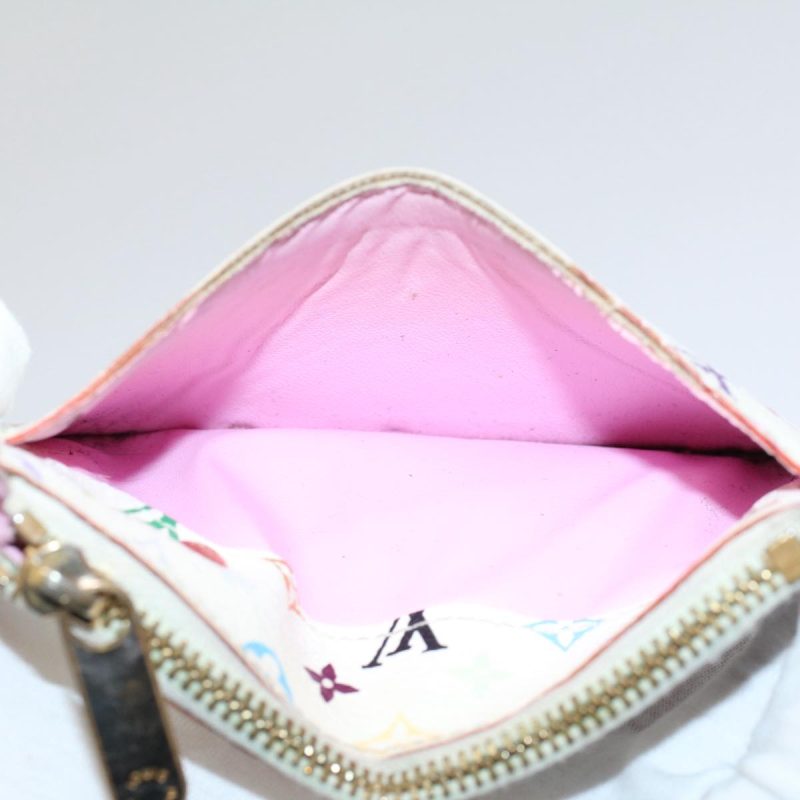 Louis Vuitton Multicolor Pochette Cles NM Coin Purse White M93734  59937 - Image 8