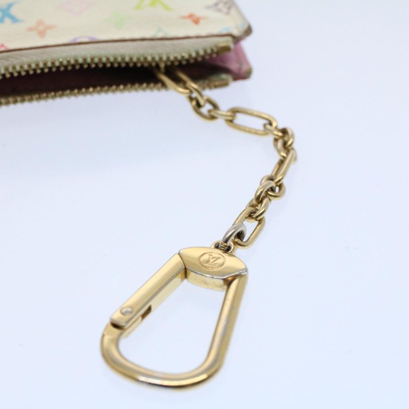 Louis Vuitton Multicolor Pochette Cles NM Coin Purse White M93734  59937 - Image 9