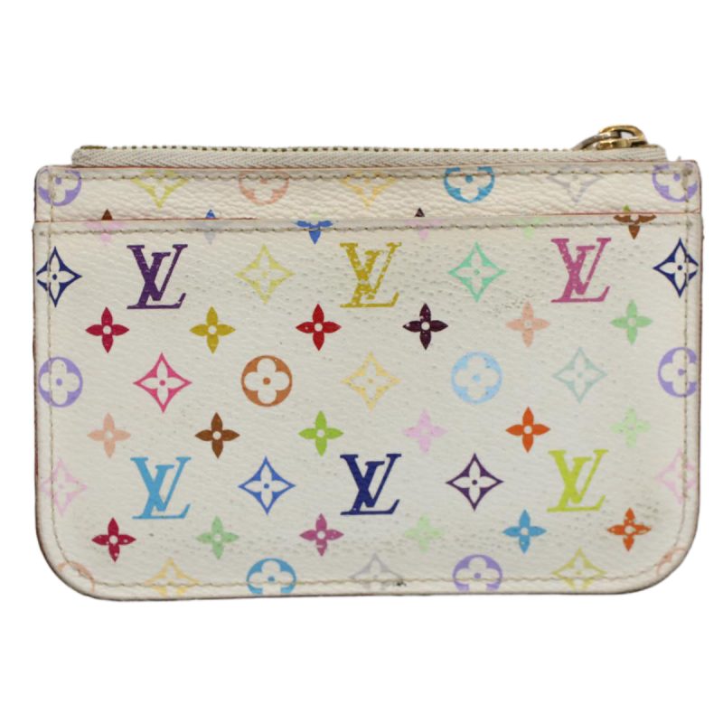 Louis Vuitton Multicolor Pochette Cles NM Coin Purse White M93734  59937 - Image 2