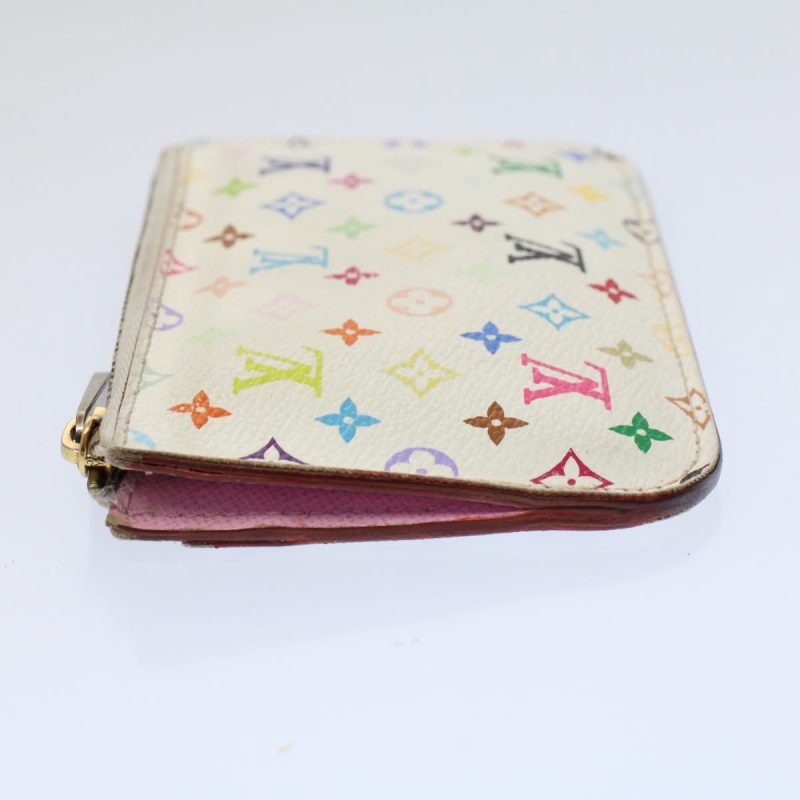 Louis Vuitton Multicolor Pochette Cles NM Coin Purse White M93734  59937 - Image 3