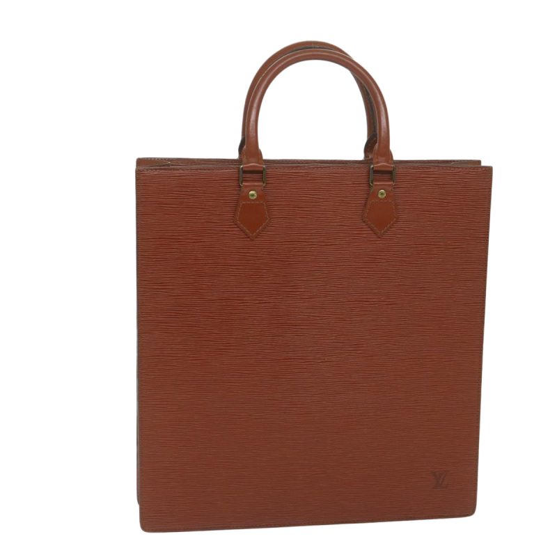 Louis Vuitton Epi Sac Plat Hand Bag Brown M52073  59958