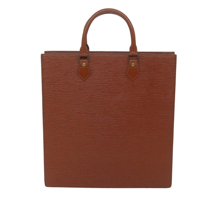 Louis Vuitton Epi Sac Plat Hand Bag Brown M52073  59958 - Image 2