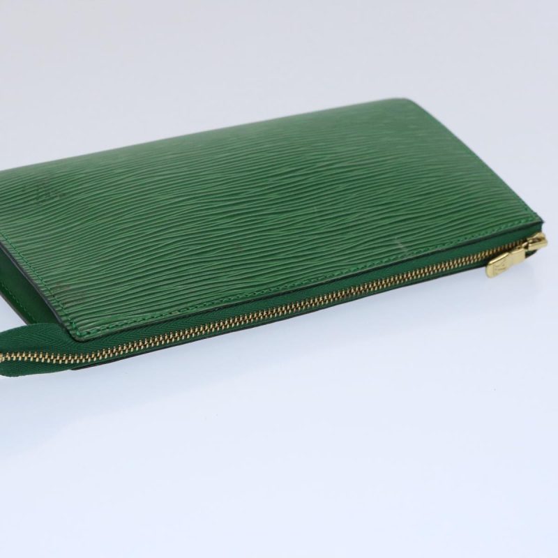Louis Vuitton Epi Pochette Accessoires Pouch Green M52984  60040 - Image 5