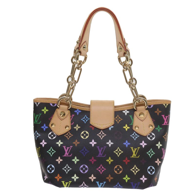 Louis Vuitton Monogram Multicolor Annie MM Shoulder Bag Black M40308 Auth 60084S - Image 2