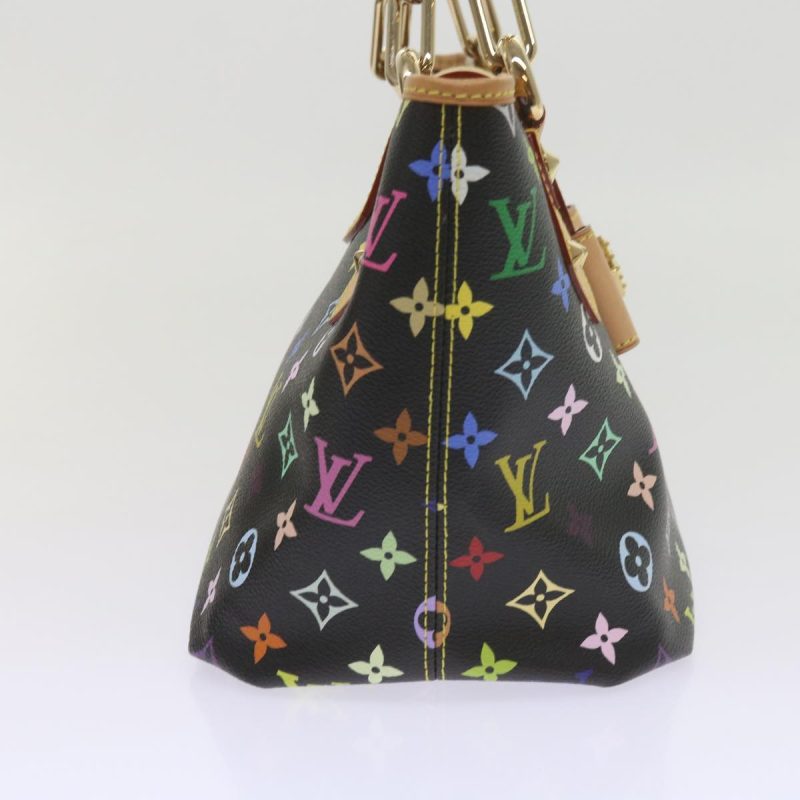 Louis Vuitton Monogram Multicolor Annie MM Shoulder Bag Black M40308 Auth 60084S - Image 4
